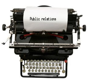 public-relations typewriter