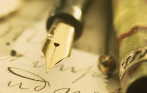 ink pen with heart