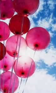 pink balloons