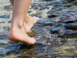 walking in water