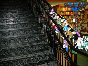 northshire bookstore stairs