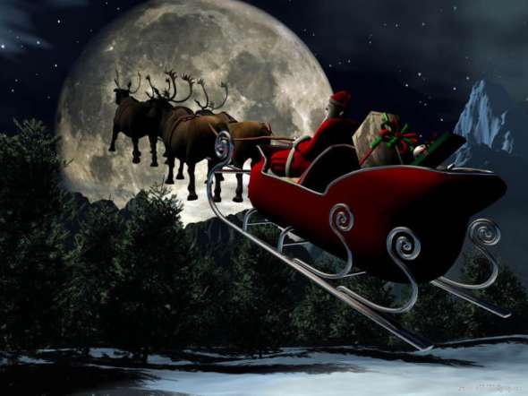 Christmas-santa-moon