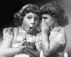 girls telling secrets
