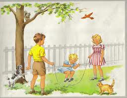 dick and jane jumping rope