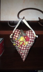 Heart pillow for Mom