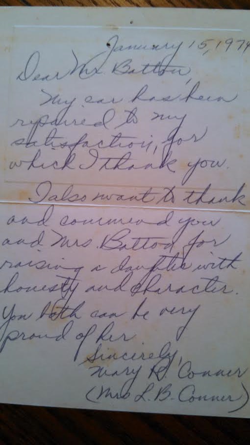 note about my car accident when 19 correct position