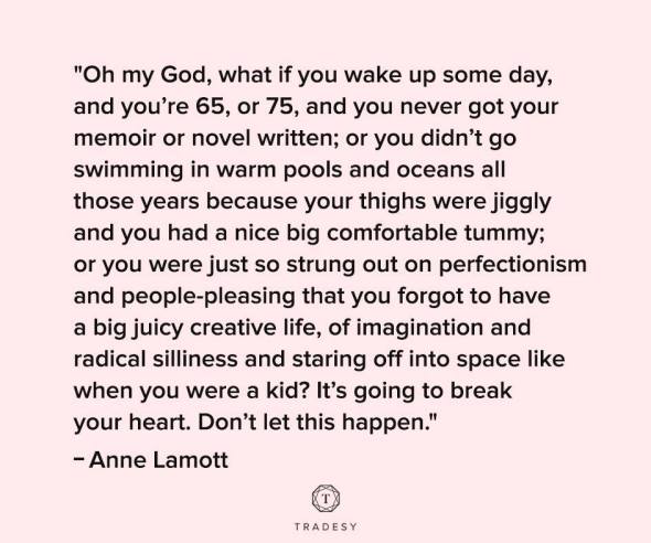 Anne Lamott quote about regrets