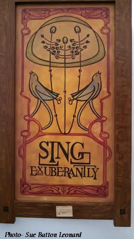 Julie Leidel sing exuberantly  sue photo credit