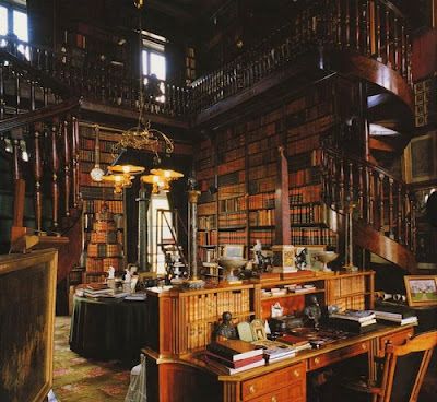 Old world library
